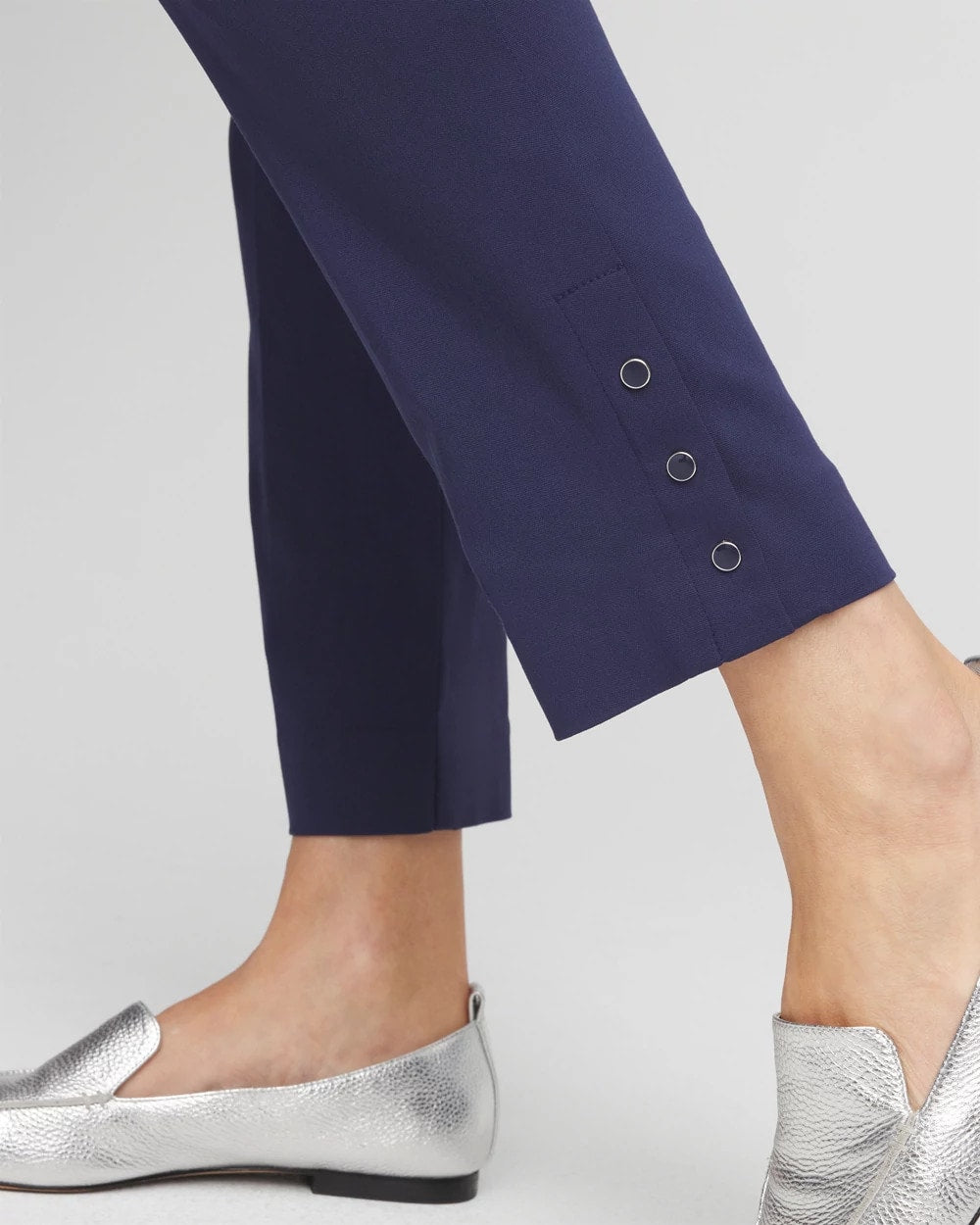 Chico's / Brigitte™ Pull-On Slim Rivet Ankle Pants