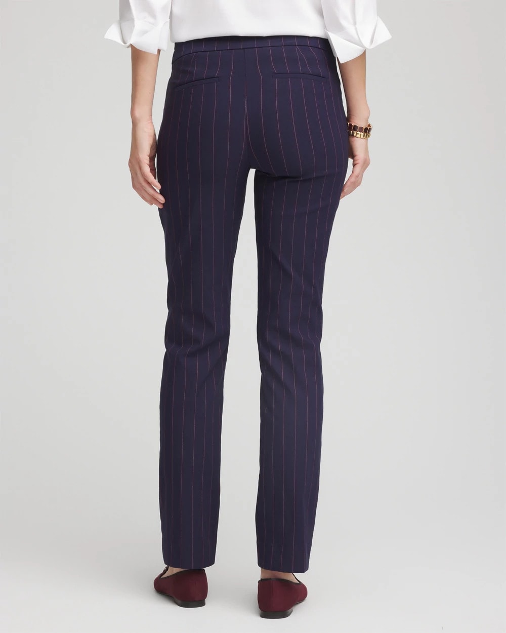 Chico's On Sale - Shadow Stripe Brigitte™ Slim Pull-On Pants