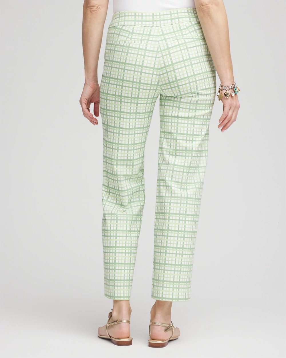 Chico's Sale - Brigitte™ Wide Leg Plaid Cropped Pants
