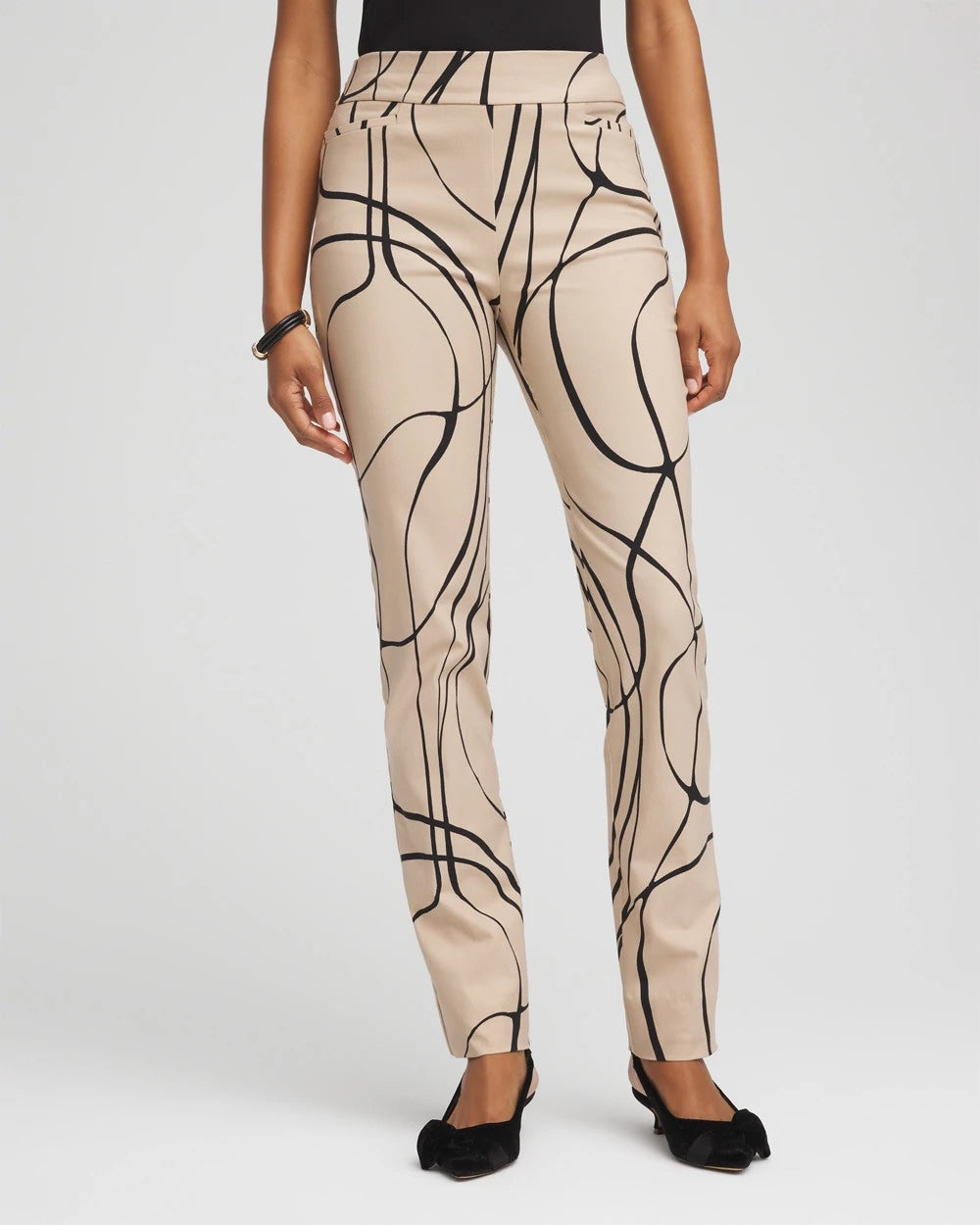 Chico's On Sale - Brigitte™ Golden Leaf Slim Full-Length Pants