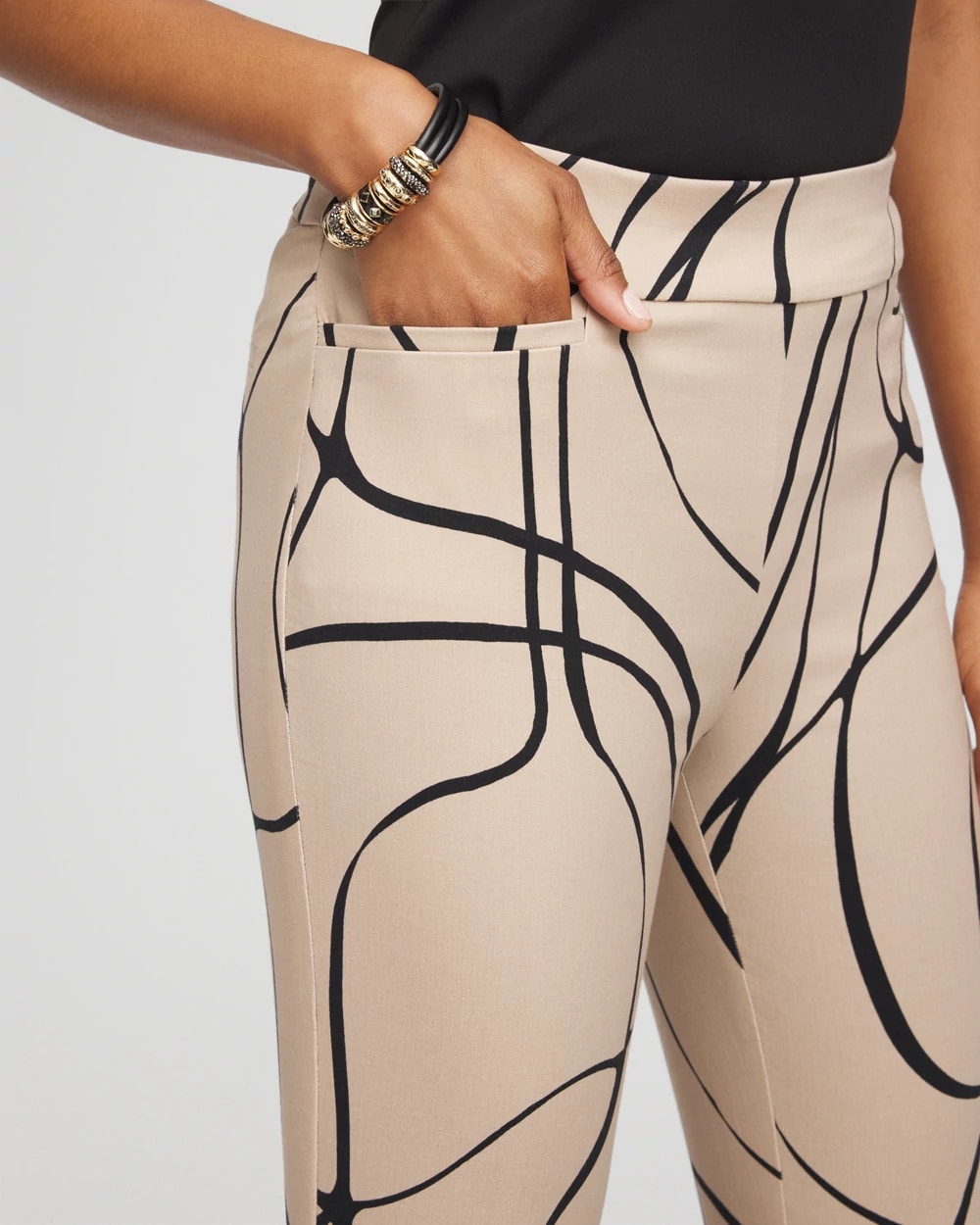 Chico's On Sale - Brigitte™ Golden Leaf Slim Full-Length Pants