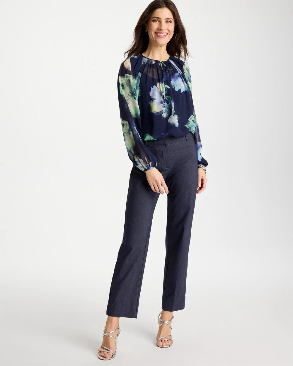Chico's Online - Emme Fly Front Straight Ankle Pants