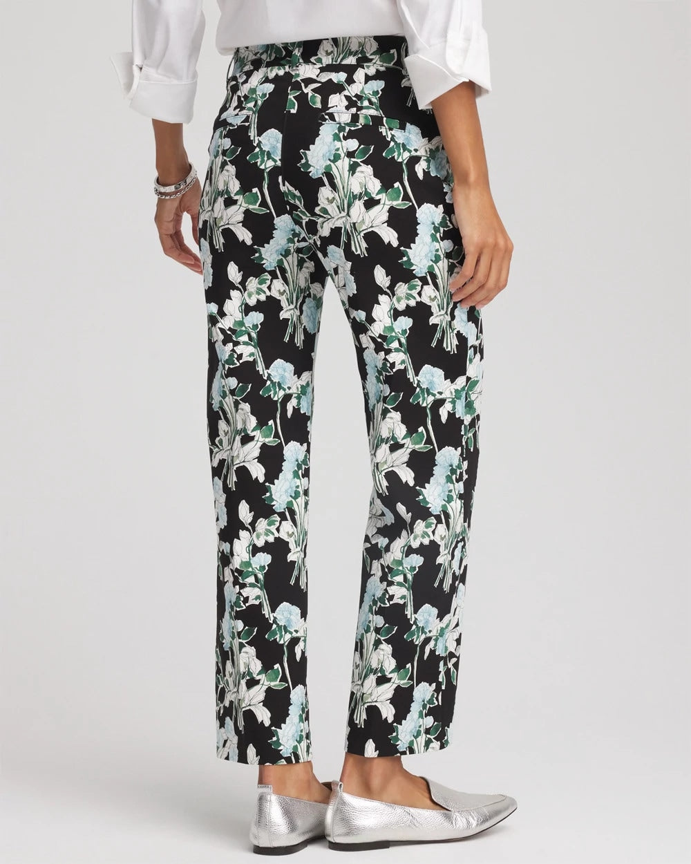 Chico's For Sale - Floral Emme Straight Ankle Pants