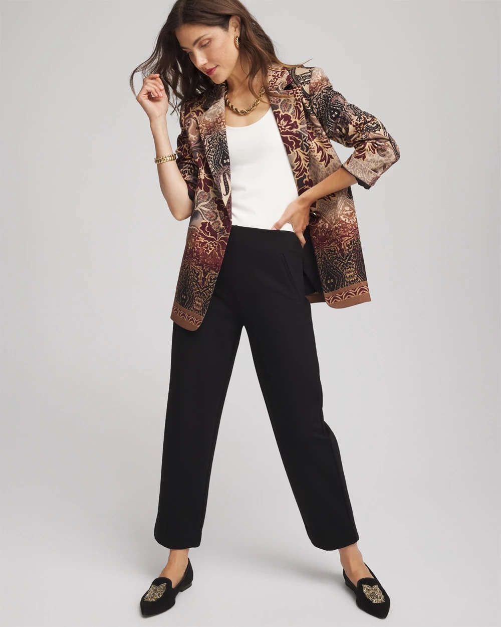 Chico's / Juliet Relaxed Tapered Ankle Pants