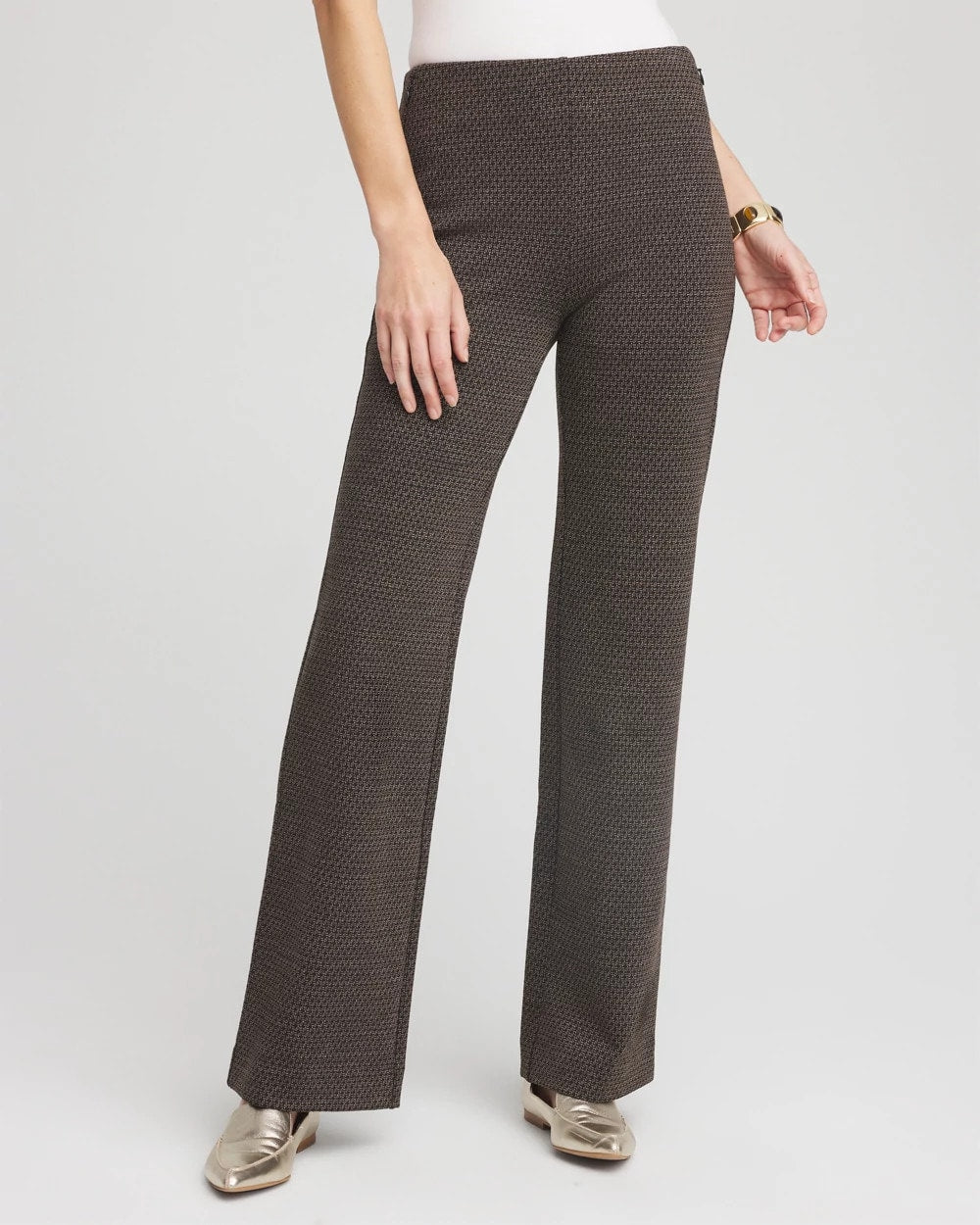 Chico's Sale - Juliet Jacquard Full-Length Ponte Pants