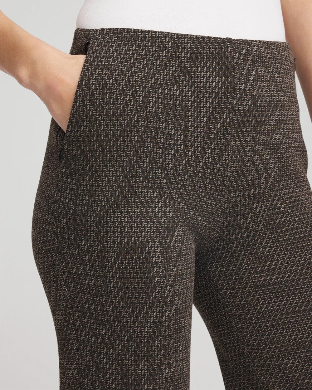 Chico's Sale - Juliet Jacquard Full-Length Ponte Pants
