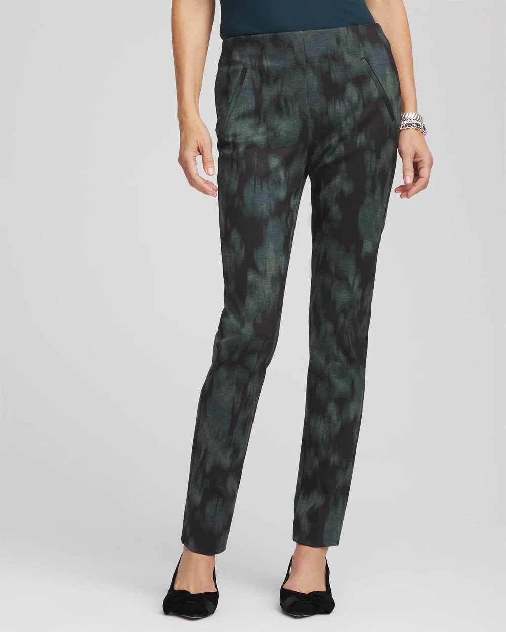 Chico's / Brinkly Blur Juliet Slim Ankle Pants
