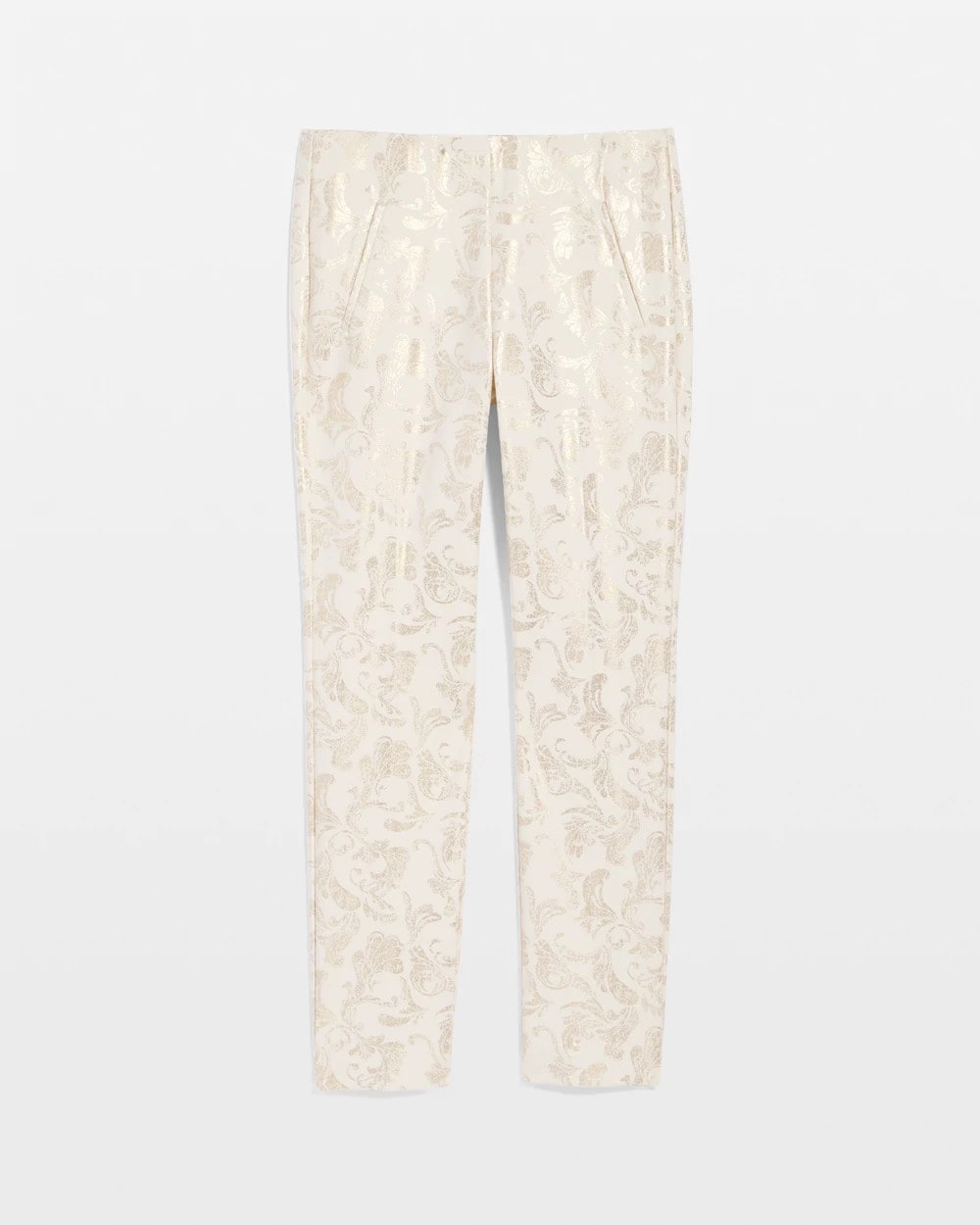Chico's Sale - Juliet Golden Foiled Slim Ankle Pants