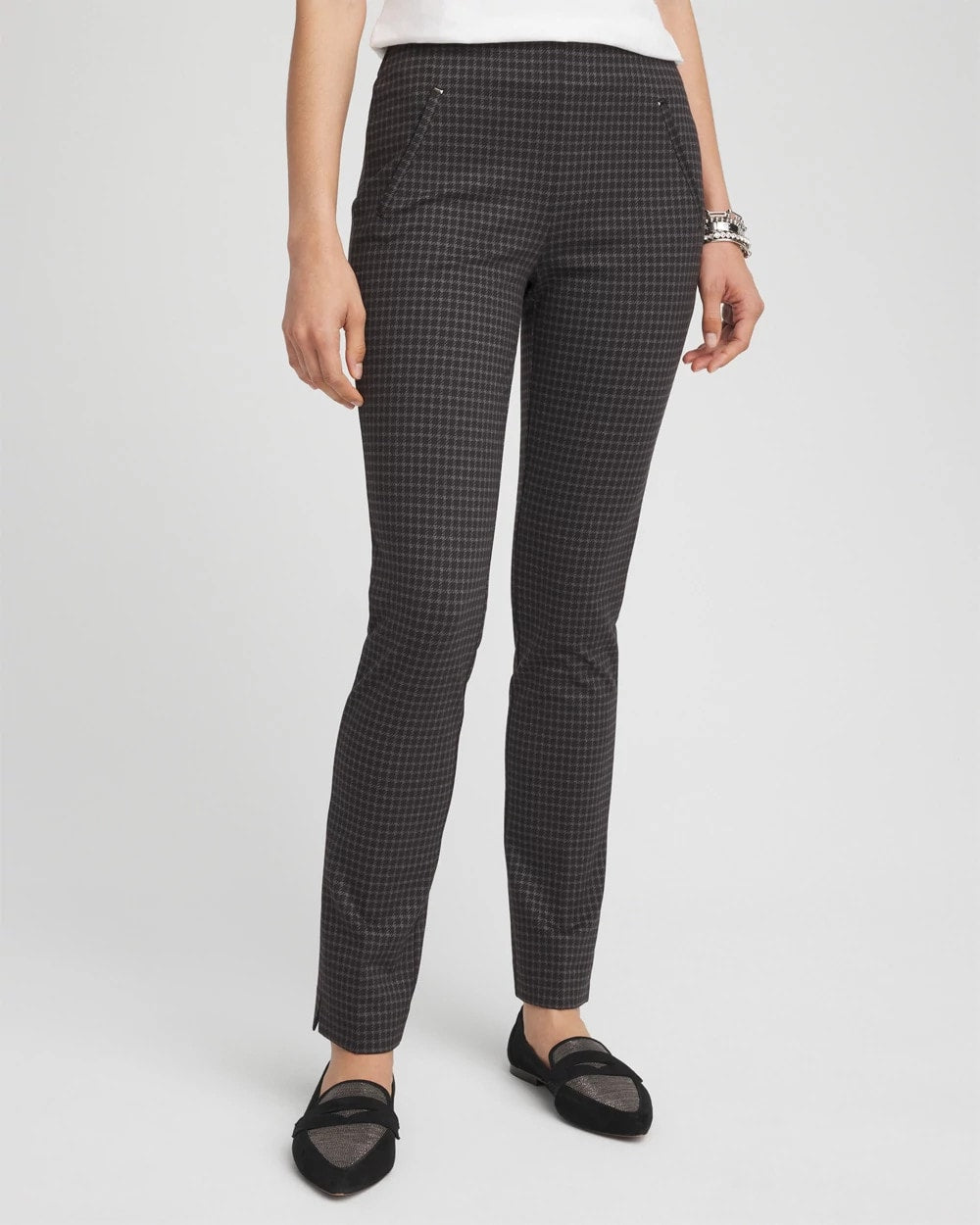 Chico's Outlet - Juliet Tonal Check Ankle Pants