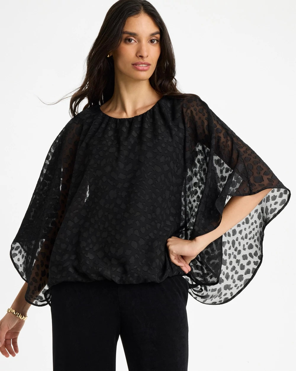 Chico's / Travelers™ Bubble Hem Top