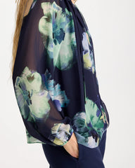 Chico's Discount - Crinkle Chiffon Tie-Front Blouse