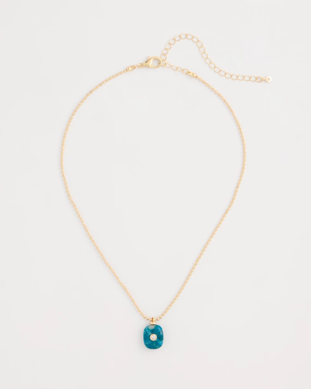 Chico's Discount - Genuine Jade Stone Pendant Necklace