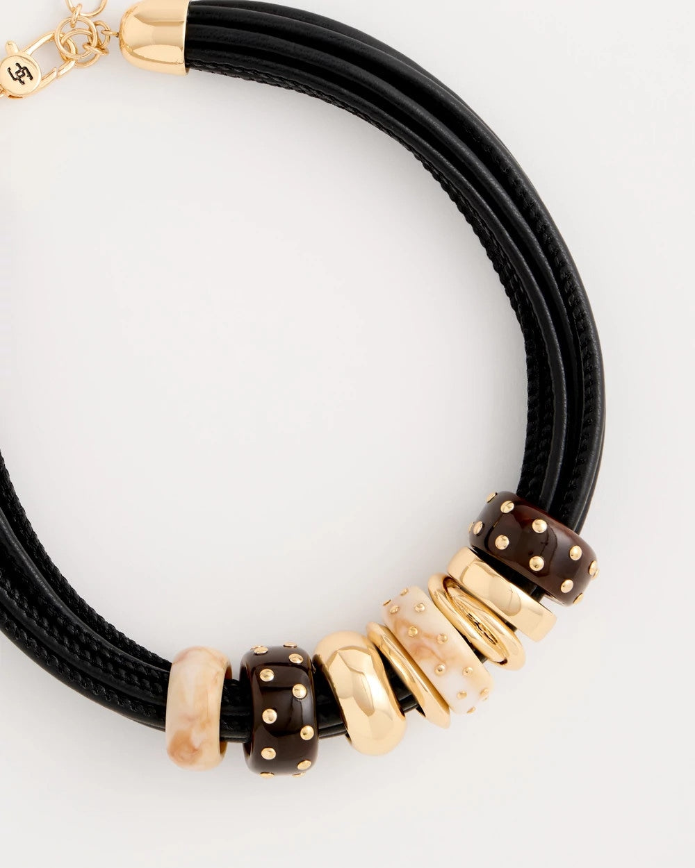 Chico's Discount - Embellished Rings Corded Necklace