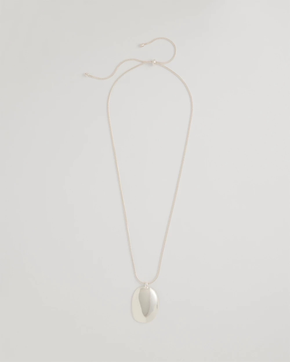 Chico's On Sale - Adjustable Silvertone Pendant Necklace