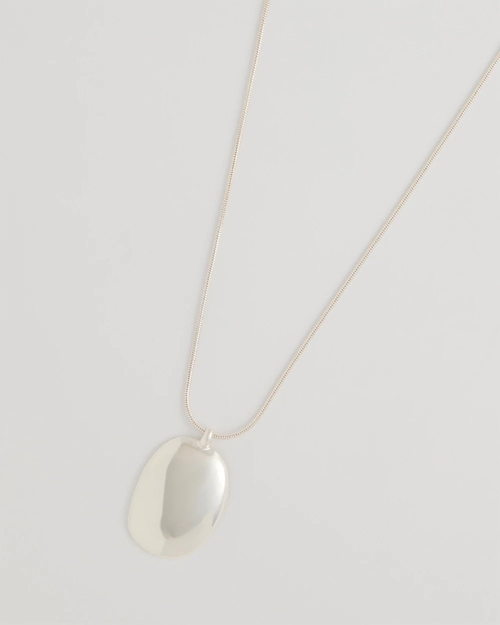 Chico's On Sale - Adjustable Silvertone Pendant Necklace