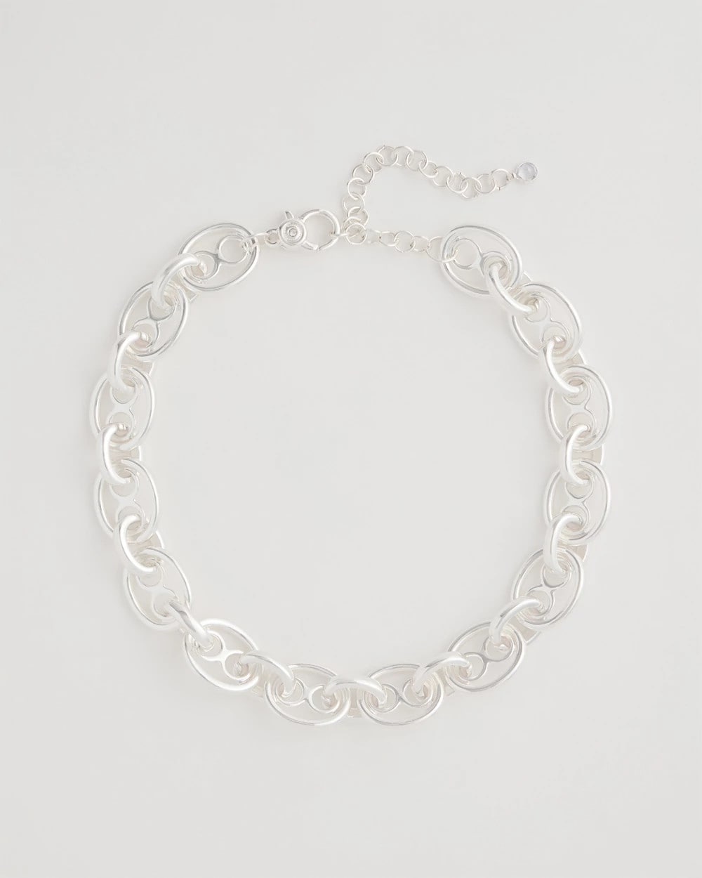 Chico's Outlet - Mariner Silvertone Link Necklace