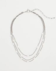 Chico's Discount - Pearlescent Bead Ball Short Necklace