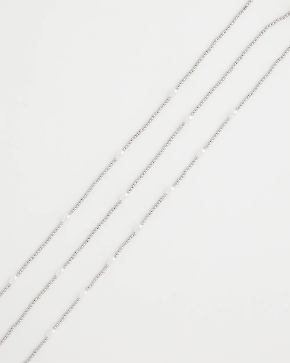 Chico's Discount - Pearlescent Bead Ball Short Necklace