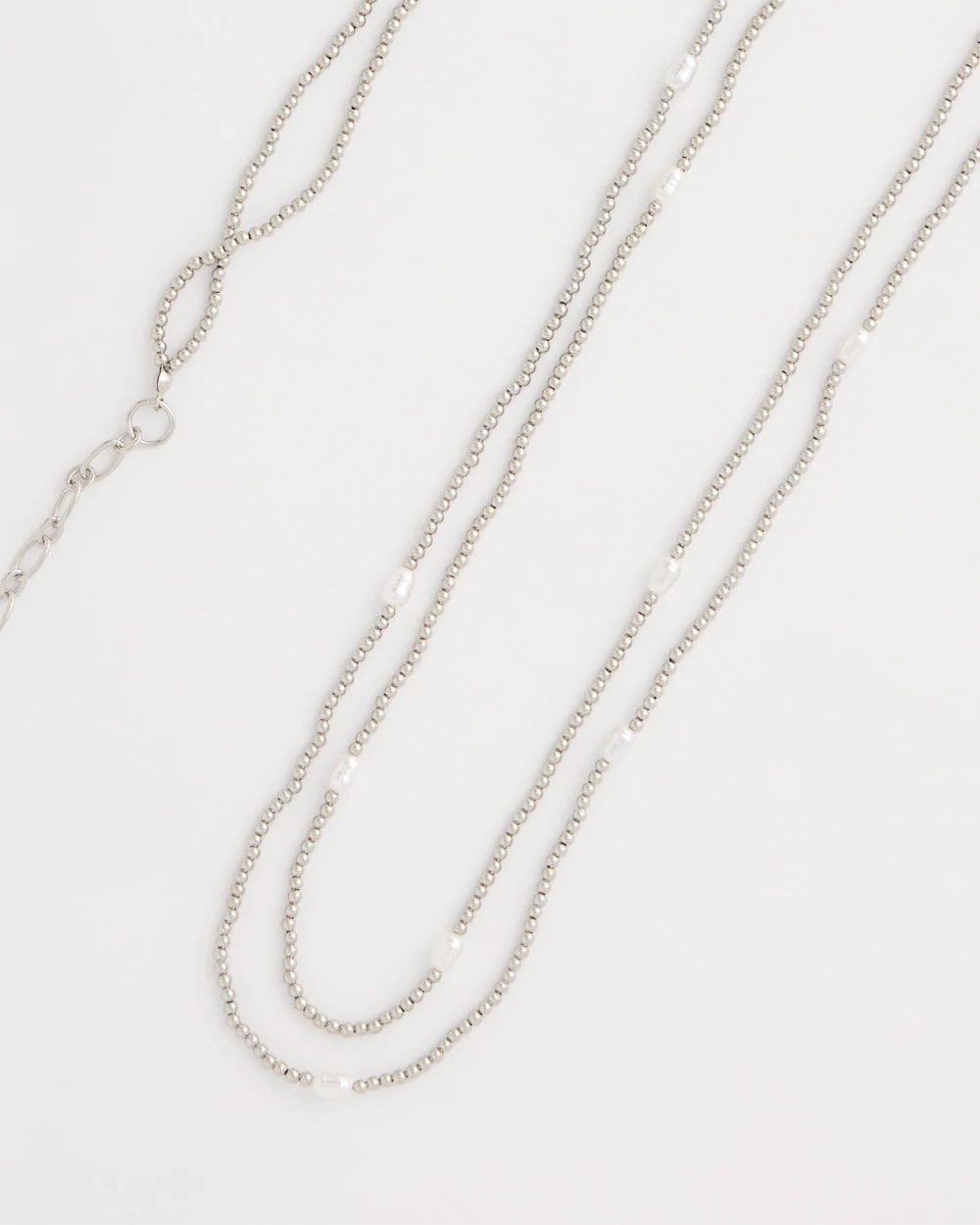 Chico's Sale - Pearlescent Bead Ball Long Necklace