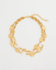 Chico's On Sale - Pearl Hammered Short Necklace