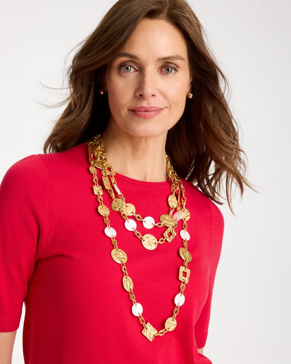 Chico's On Sale - Pearl Hammered Short Necklace