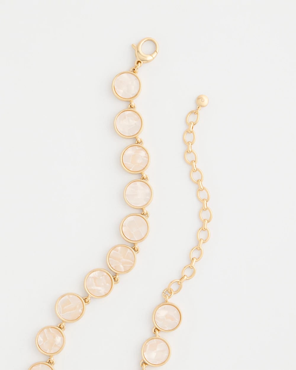 Chico's Outlet - Pearlescent Rounded Collar Necklace