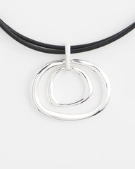 Chico's Online - Silver Tone Rings Pendant Necklace