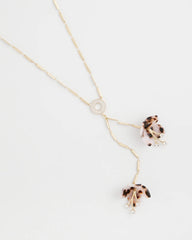 Chico's Discount - Tortoise Spider Lily Y-Necklace