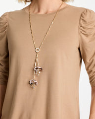 Chico's Discount - Tortoise Spider Lily Y-Necklace