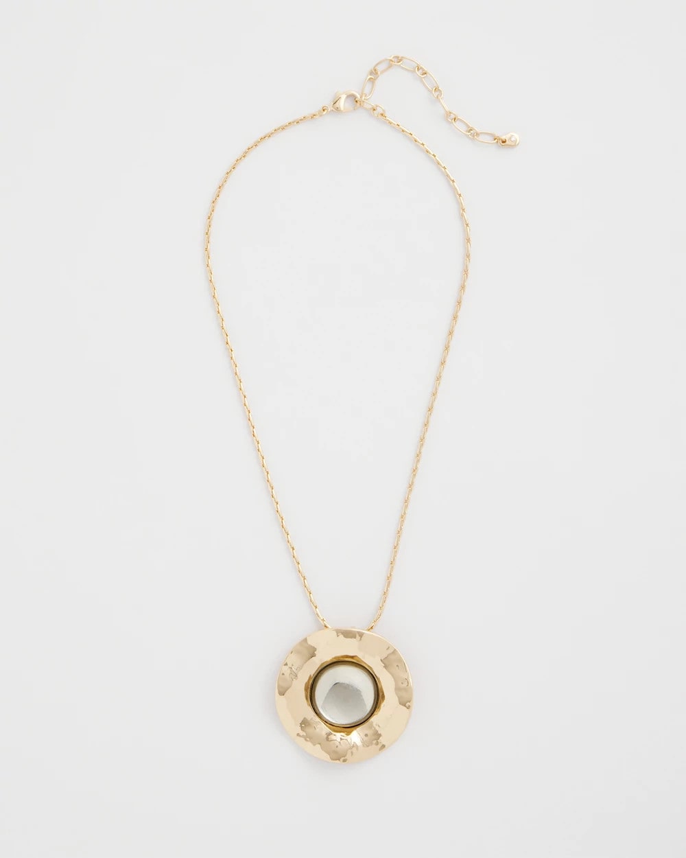 Chico's Sale - Green Gold Short Pendant Necklace