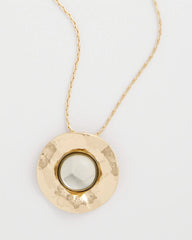 Chico's Sale - Green Gold Short Pendant Necklace