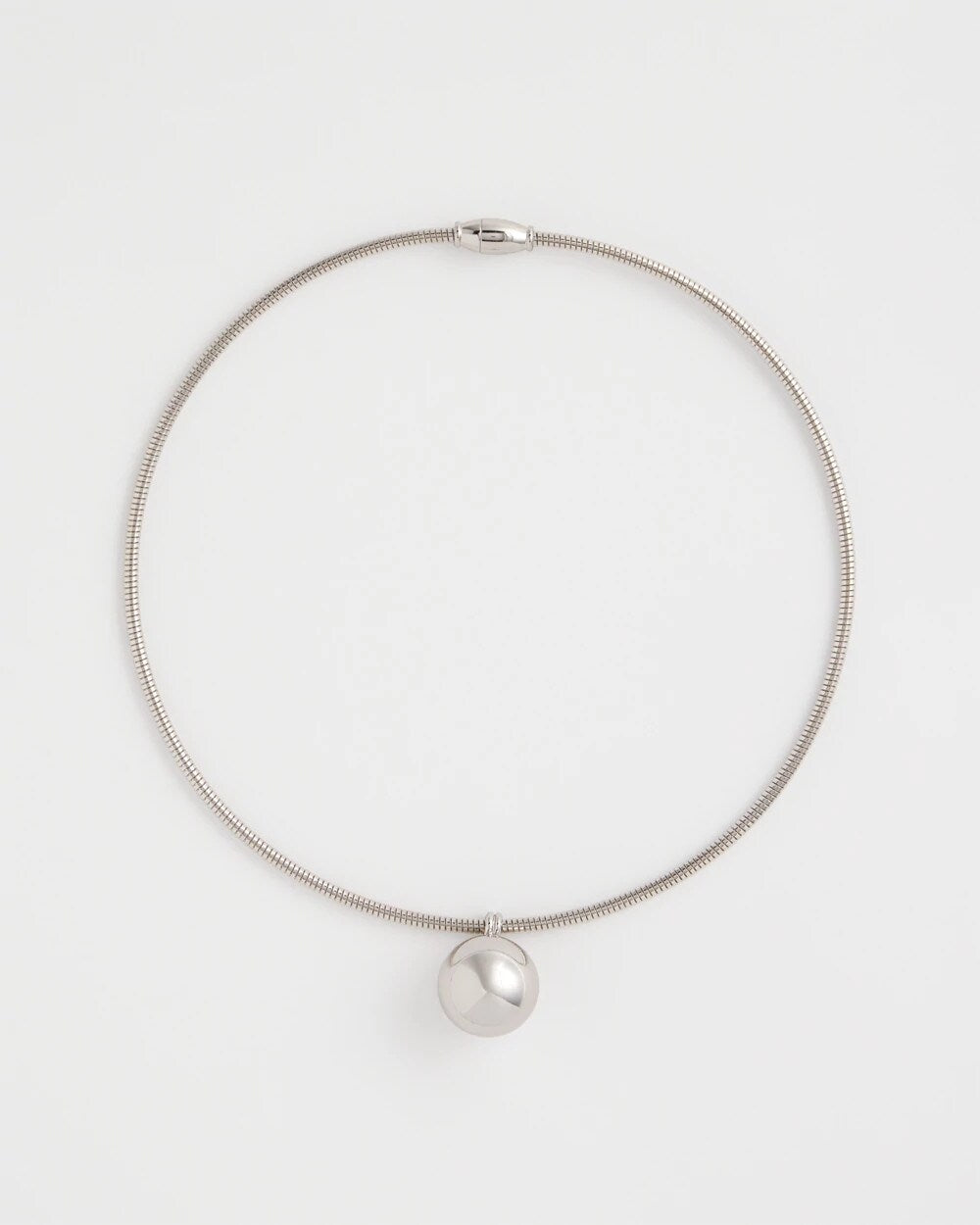 Chico's On Sale - Silver Bead Collar Necklace