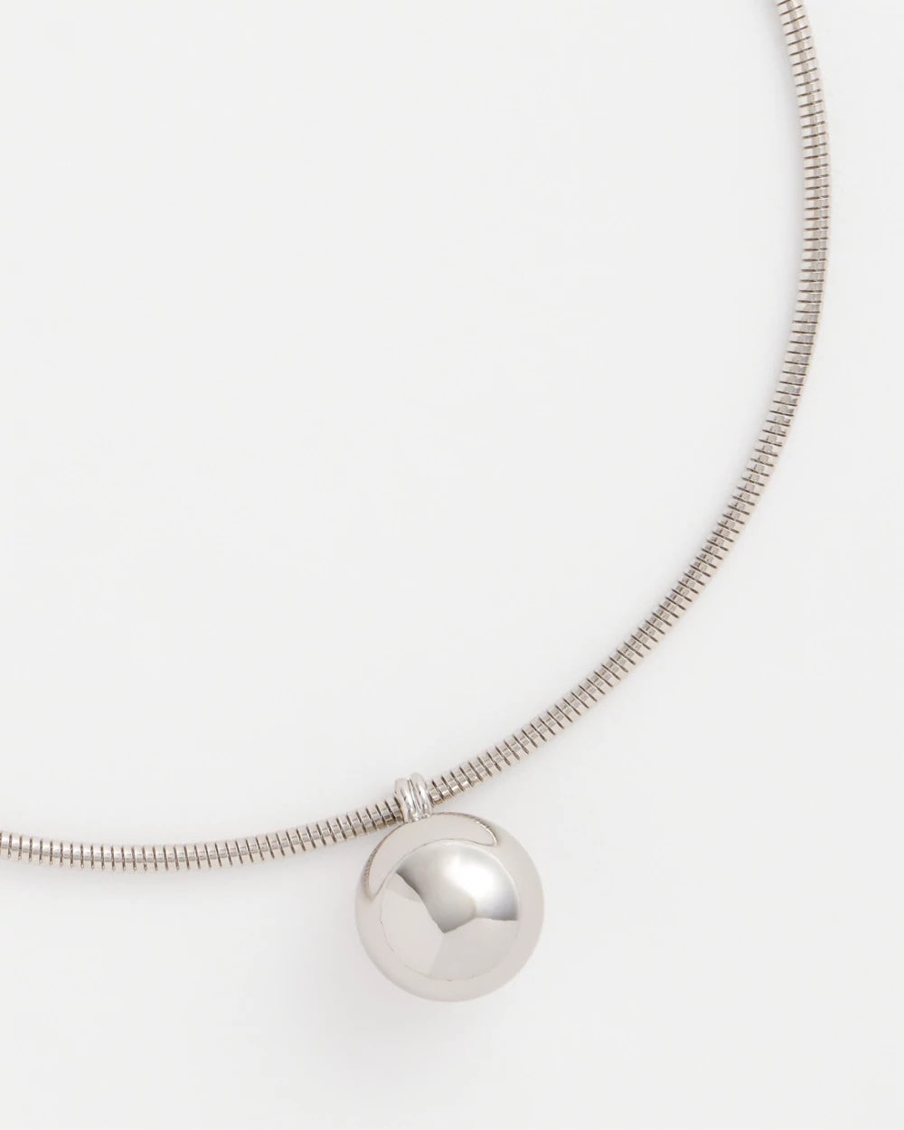 Chico's On Sale - Silver Bead Collar Necklace