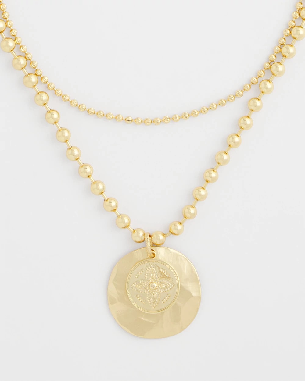 Chico's US - Short Gold Ball Chain Pendant