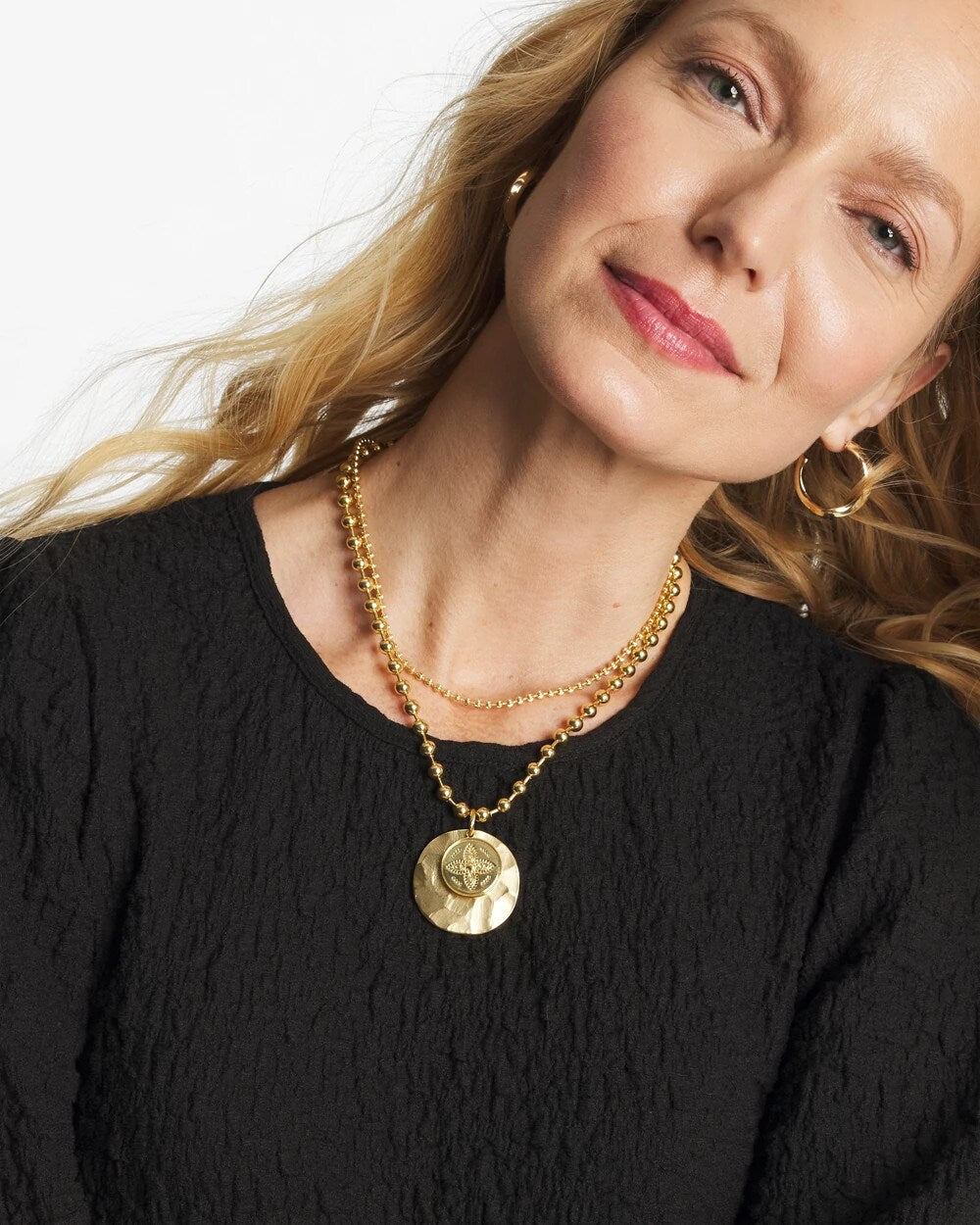 Chico's US - Short Gold Ball Chain Pendant