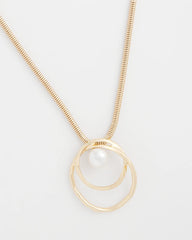 Chico's Discount - Pearl and Gold Pendant