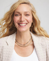 Chico's On Sale - Mixed Metal Link Triple-Strand Necklace