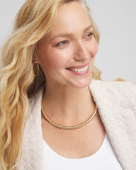 Chico's On Sale - Mixed Metal Link Triple-Strand Necklace