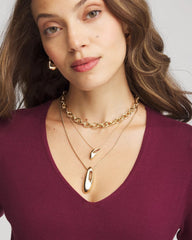 Chico's For Sale - Convertible Three-Strand Pendant Necklace