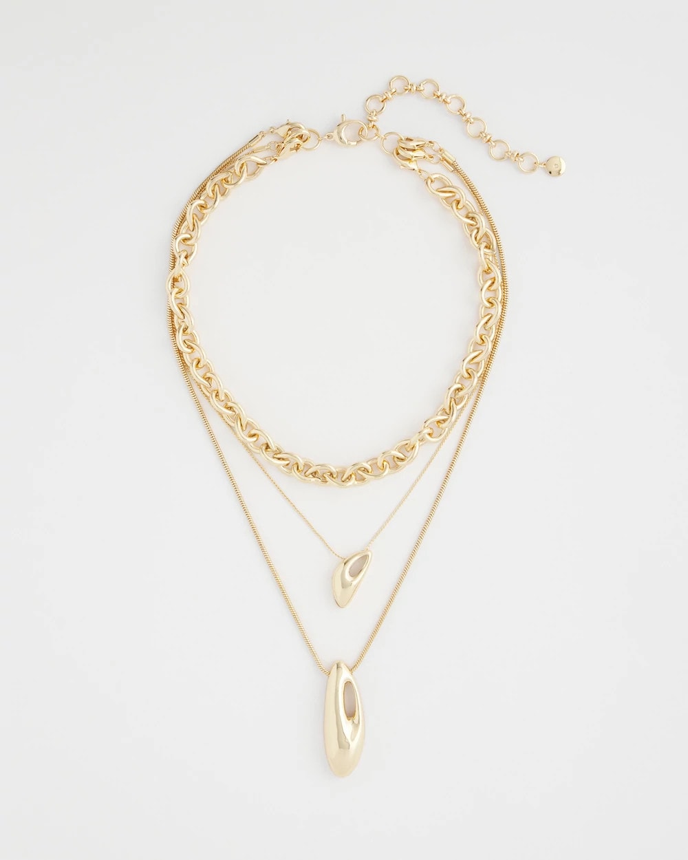 Chico's For Sale - Convertible Three-Strand Pendant Necklace