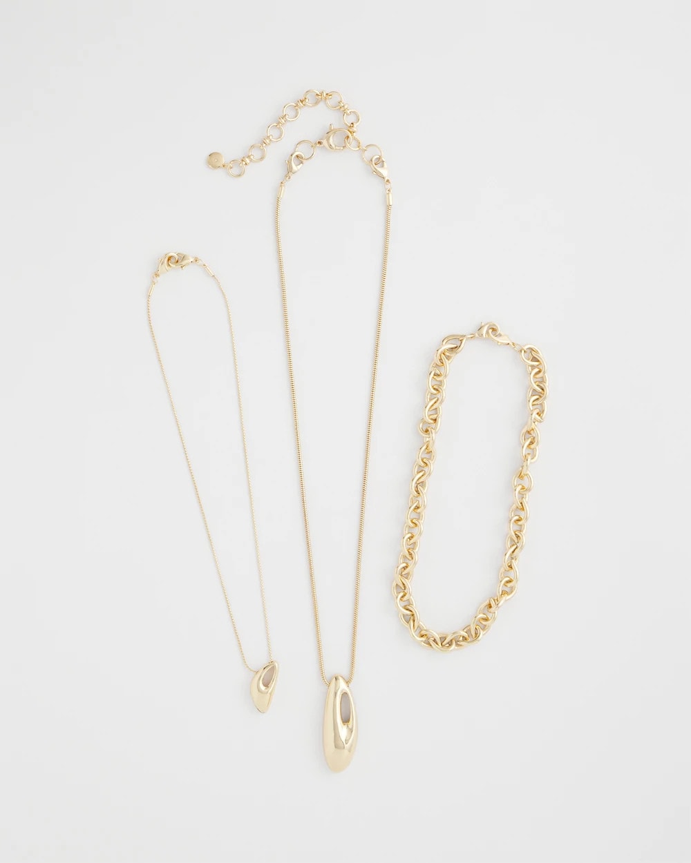 Chico's For Sale - Convertible Three-Strand Pendant Necklace