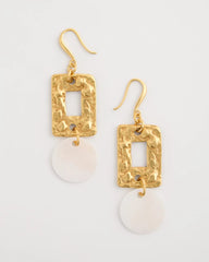 Chico's Outlet - Pearl Hammered Drop Earrings