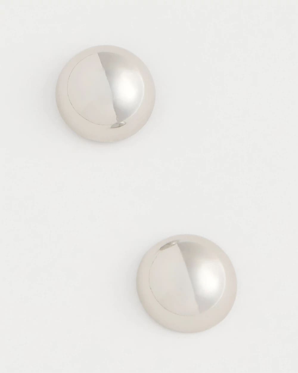 Chico's US - Mini Silvertone Sphere Stud Earrings