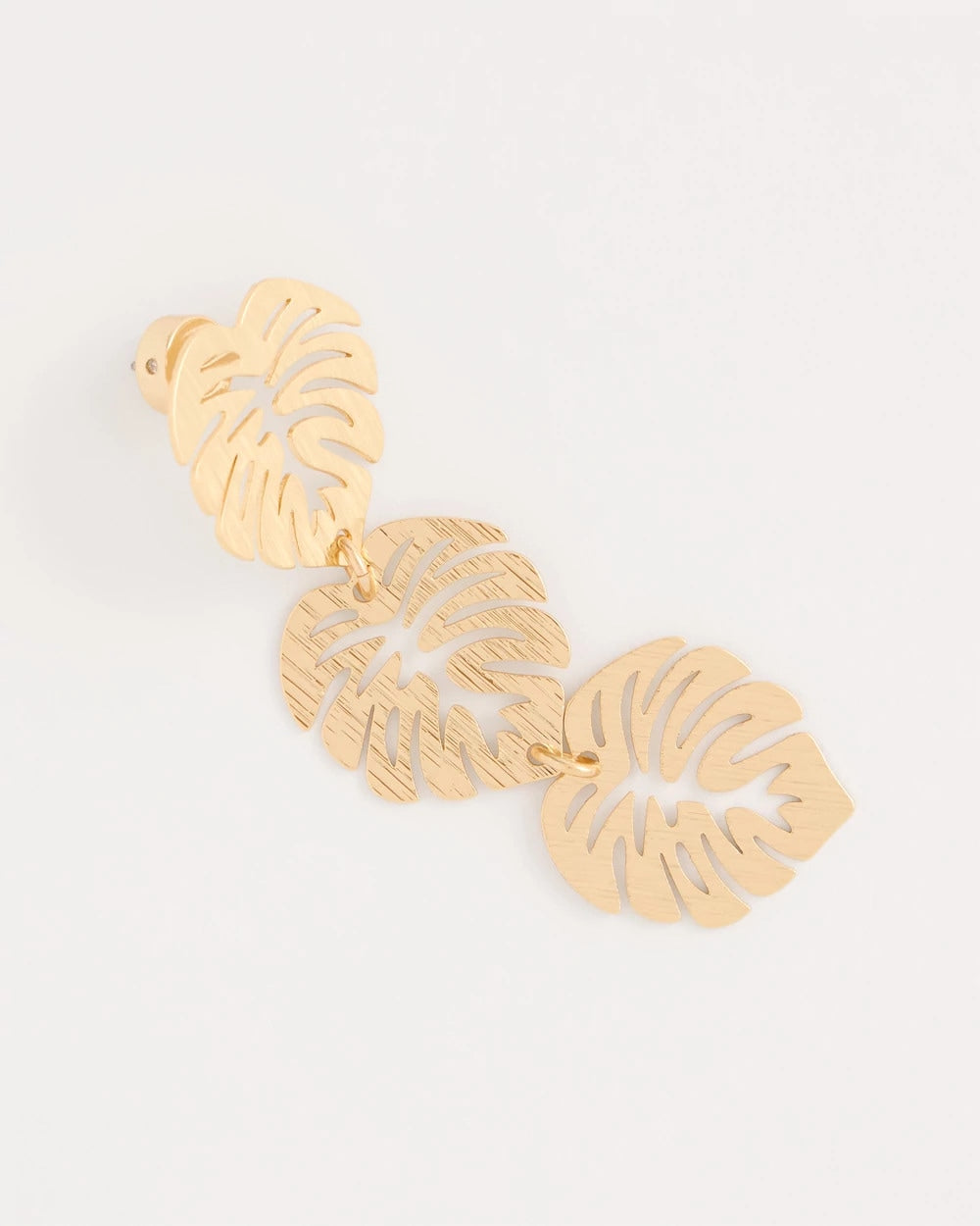 Chico's Discount - Palm Frond Linear Drop Earrings