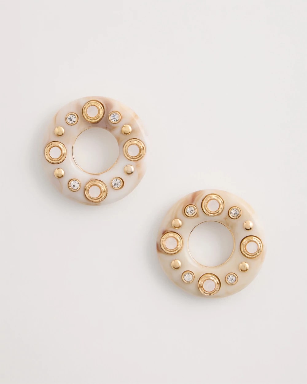 Chico's For Sale - Embellished Neutral Stud Earrings