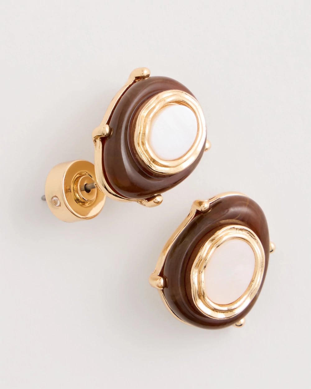 Chico's US - Genuine River Shell Stud Earrings