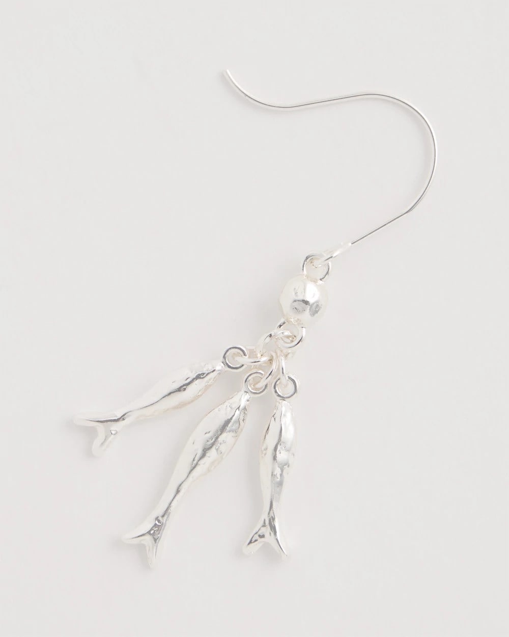 Chico's Outlet - Silvertone Fish Cluster Earrings
