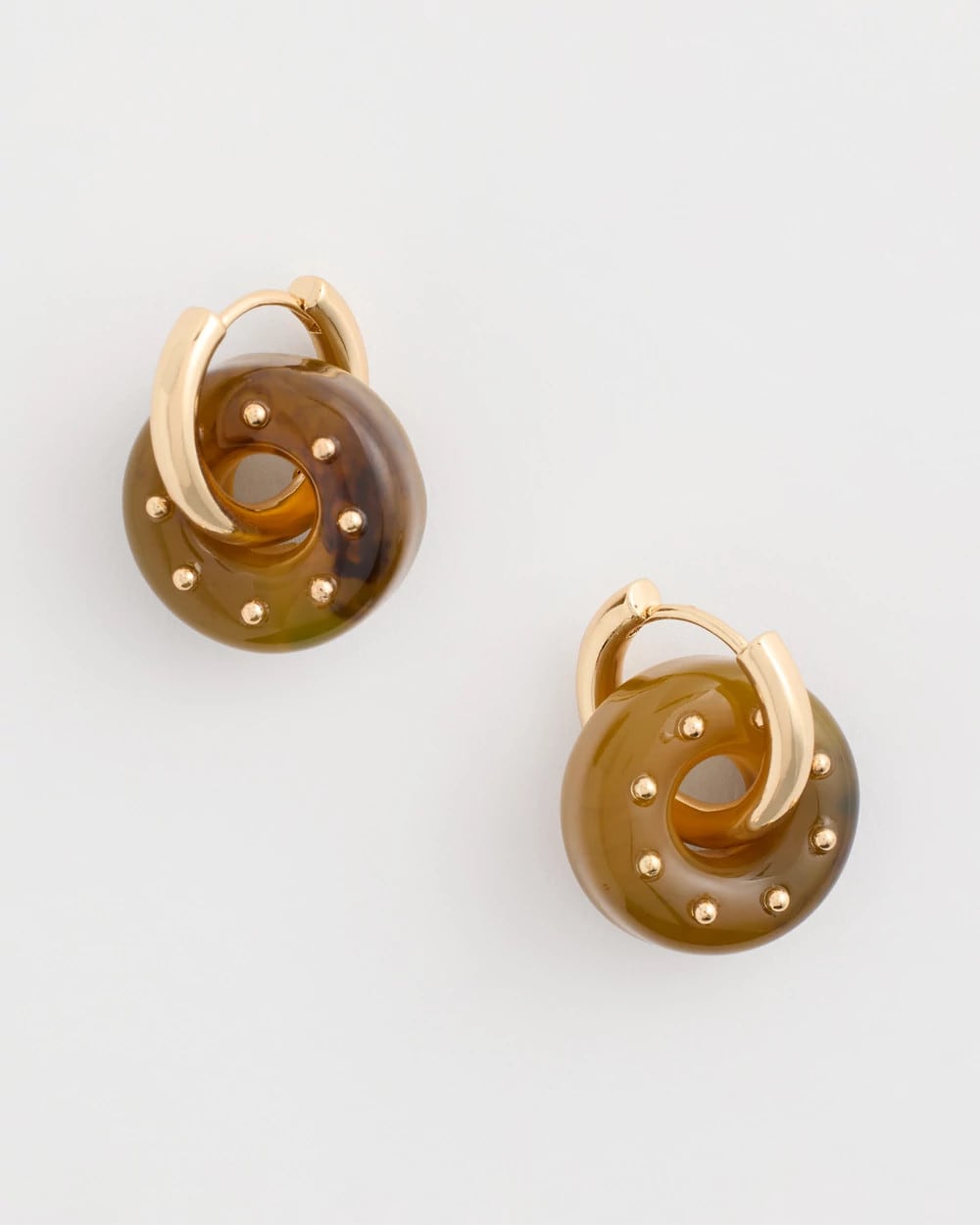 Chico's Online - Neutral Resin Drop Hoop Earrings