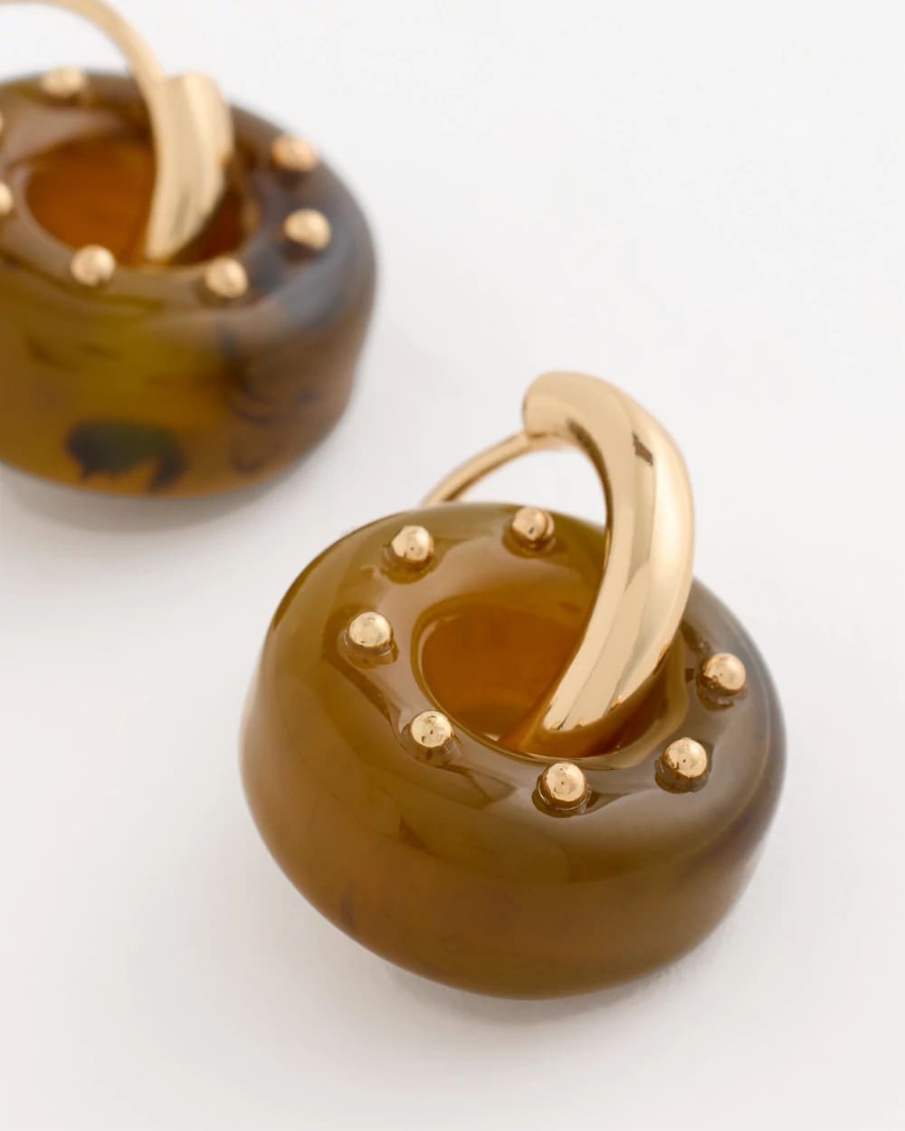 Chico's Online - Neutral Resin Drop Hoop Earrings