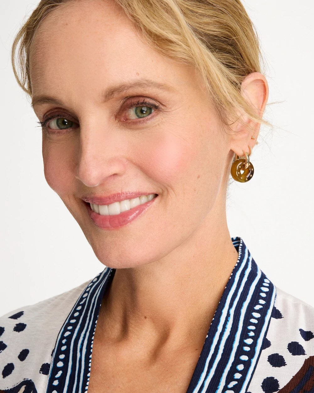 Chico's Online - Neutral Resin Drop Hoop Earrings